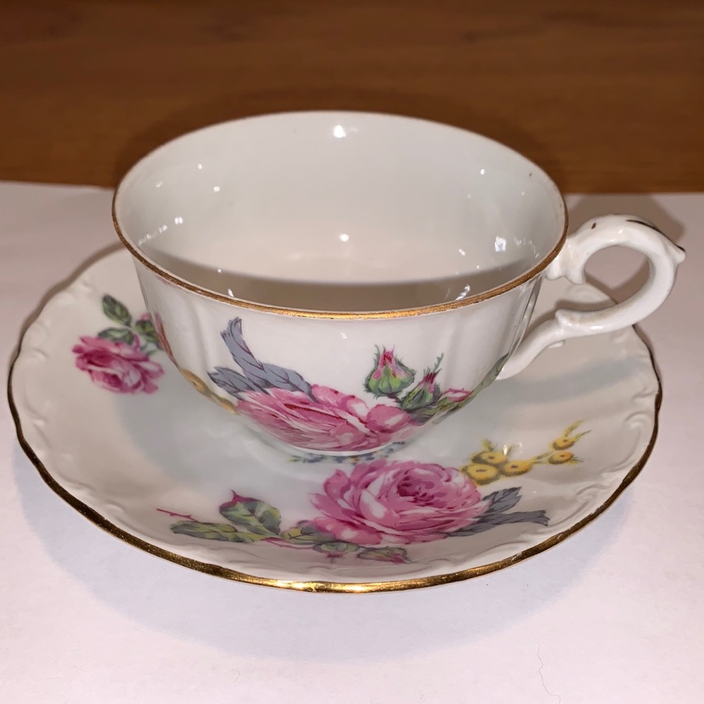Bohemian China Teacup & Saucers
